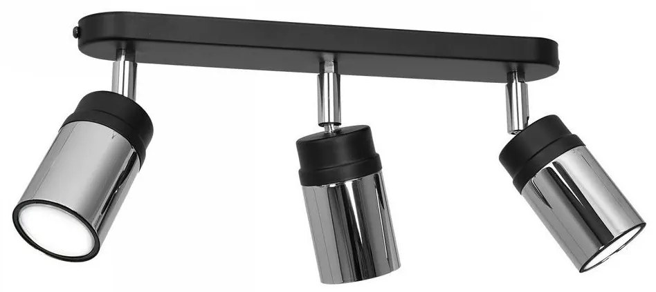 Spotlámpa NEST 3xGU10/8W/230V fekete/króm