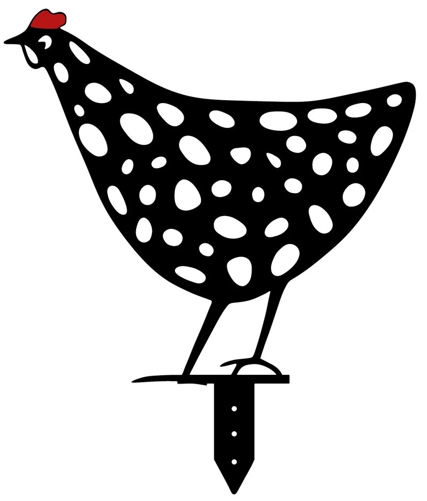 Kerti fém kiegészítők díszkészlete Chick (fekete). 1083190