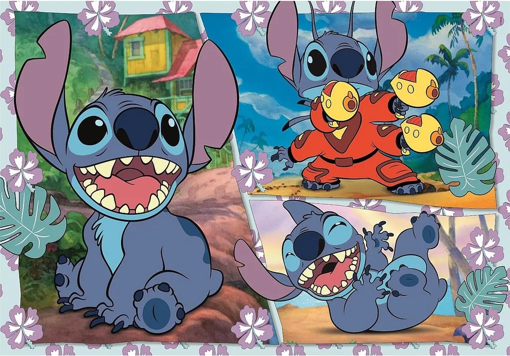 Disney Lilo és Stitch, A csillagkutya Plasma Blaster 104 db-os maxi puzzle Clementoni