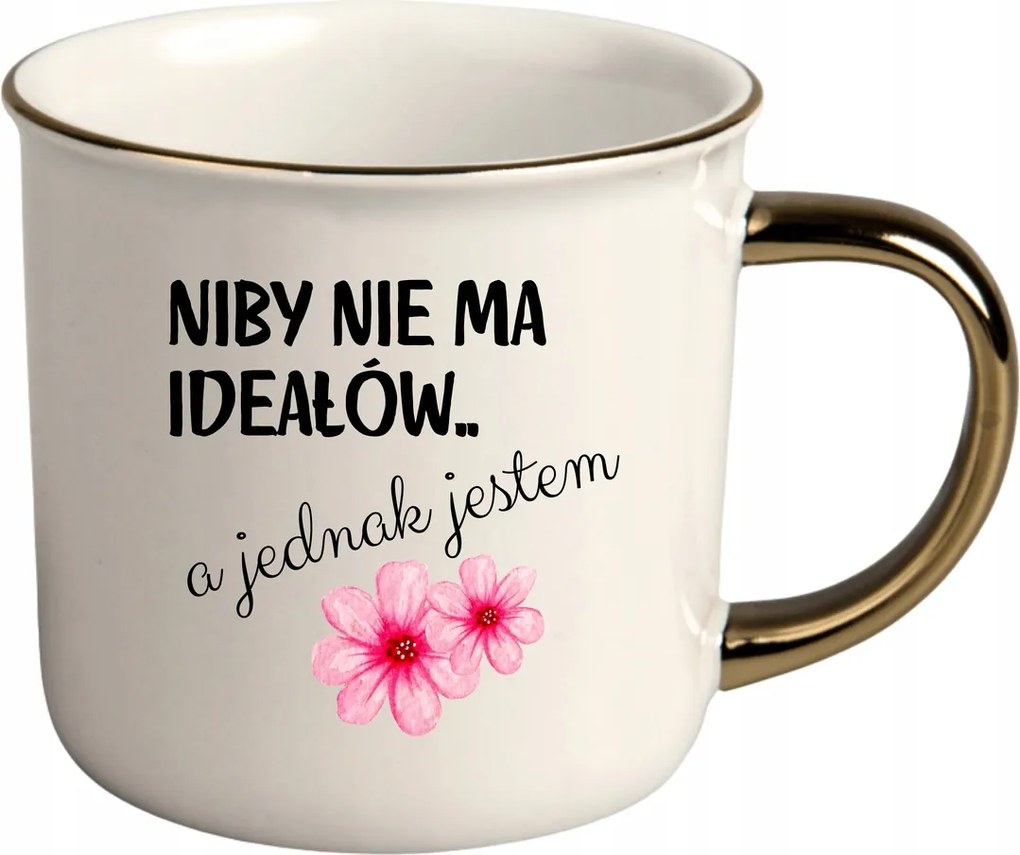 Bögre Fehér Arany Rant Ajándék Vicces Nőnap Mintha Nem Lenne Tökéletes