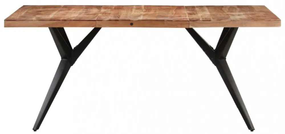 tömör akácfa étkezőasztal 160 x 80 x 76 cm