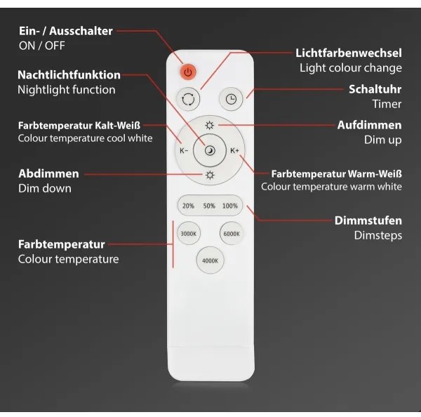 Brilo - LED Dimmelhető mennyezeti lámpa STARRY SKY LED/48W/230V 3000-6000K + távirányító