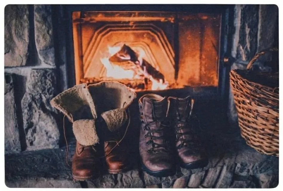 Karácsonyi lábtörlő RUSTIC WELCOME 38x58 cm - több változatban Változat: Gyertya