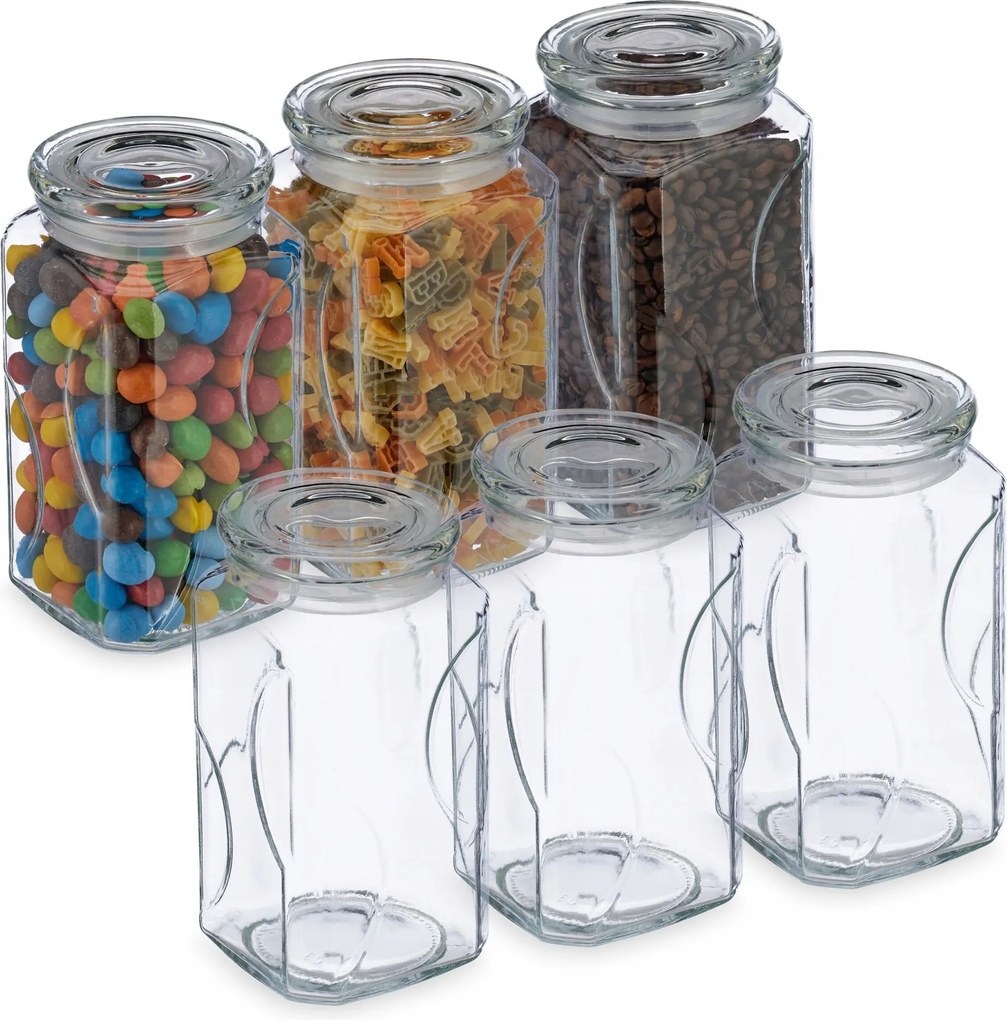 Ételtároló doboz szett 6 db 1 l