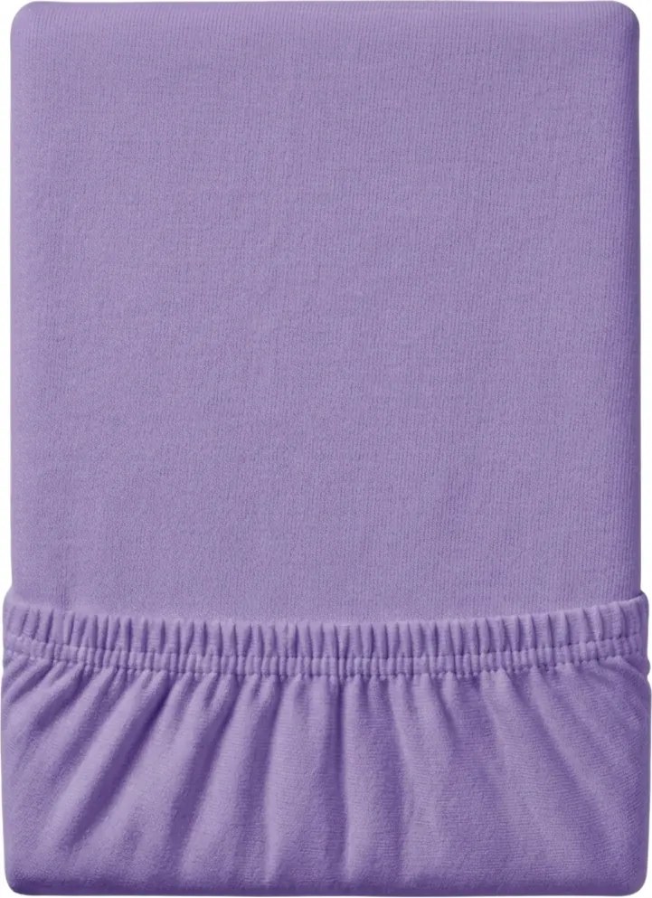 Jersey EXCLUSIVE világoslila lepedő 90x200 cm Grammsúly (rost sűrűség): Lux (190 g/m2)