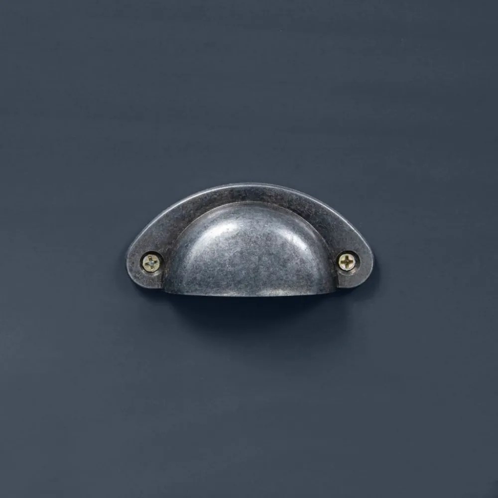 Hill range szürke tömör fenyőfa komód 125 x 40 x 80 cm