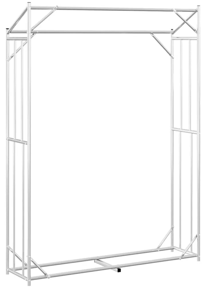 tűzifa állvány esővédővel 150x40x200 cm horganyzott acél