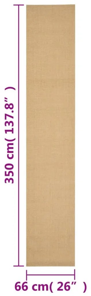 természetes szizálszőnyeg 66x350 cm