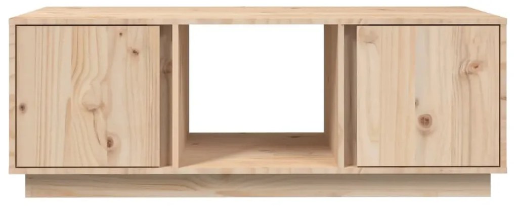Tömör fenyőfa dohányzóasztal 110 x 50 x 40 cm