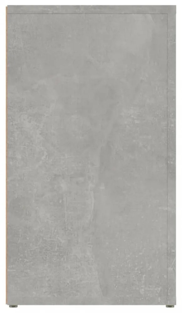 betonszürke szerelt fa tálalószekrény 80x30x54 cm