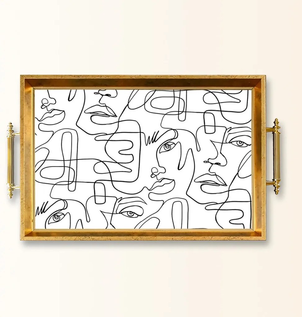 Üveg tálca, 38×24 cm – TPEA9809