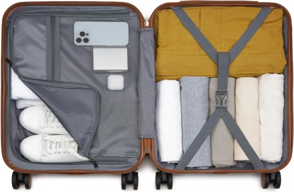 Zöld 3 részes prémium utazóbőrönd szett „Harder” – M, L, XL