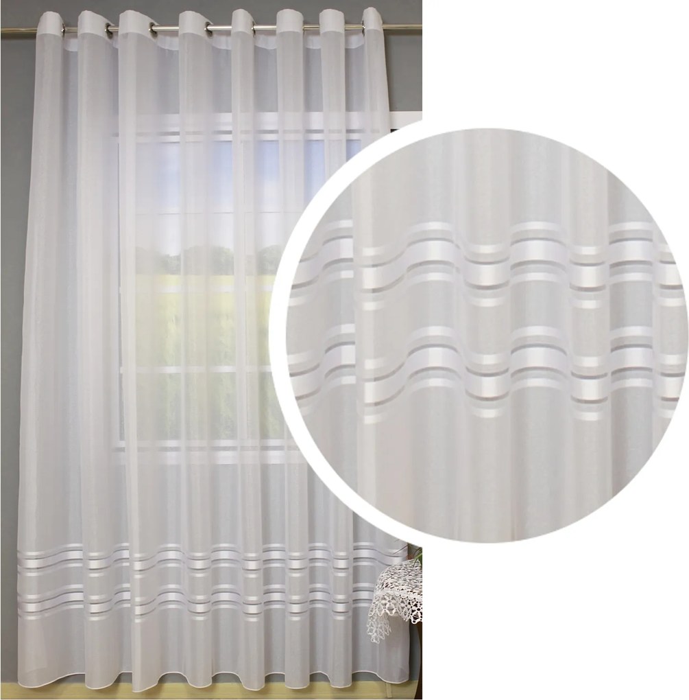 Függöny Batyst Sable Fátyol Átvezetők 500x250 Csíkos