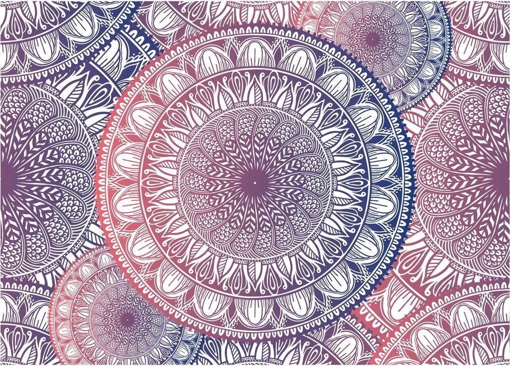 Mandala kép (üvegen) (70x50 cm)
