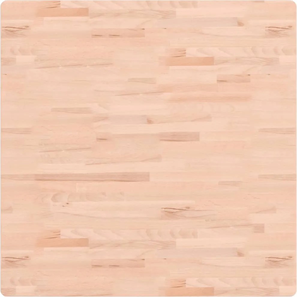 vidaXL tömör bükkfa négyzet alakú asztallap 90 x 90 x 1,5 cm