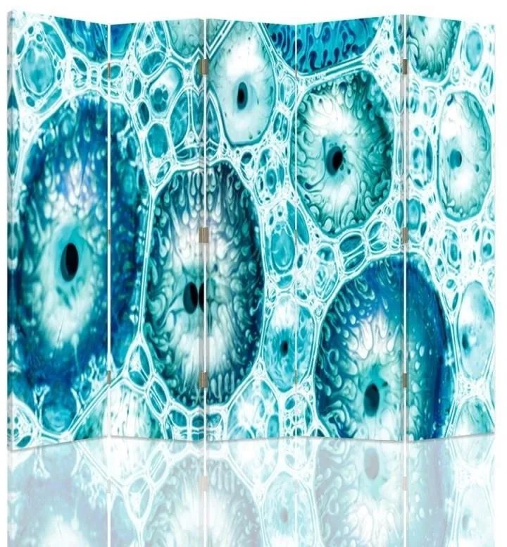 Gario Paraván Kék minta Méret: 180 x 170 cm, Kivitelezés: Forgó paraván 360°