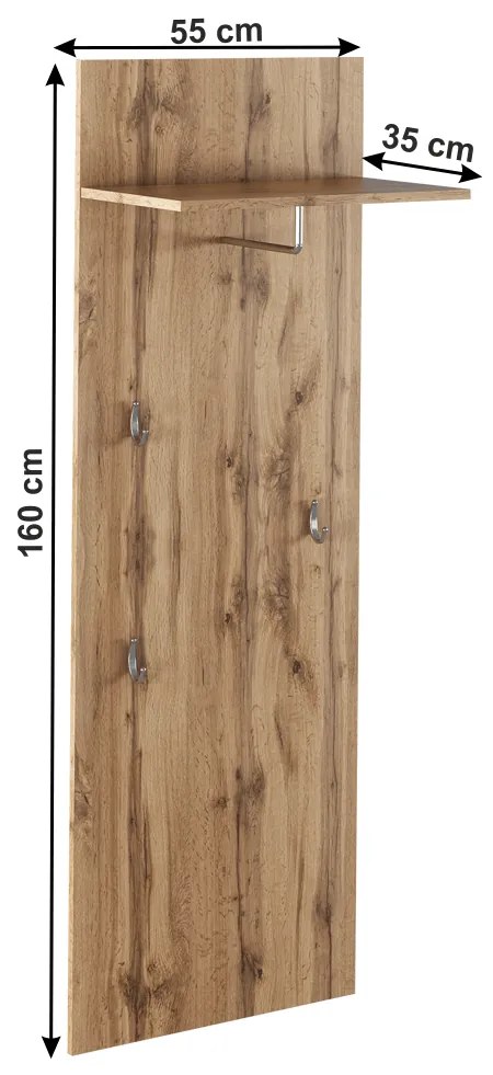 CYRIL TYP 5 akasztós panel, Wotan tölgy