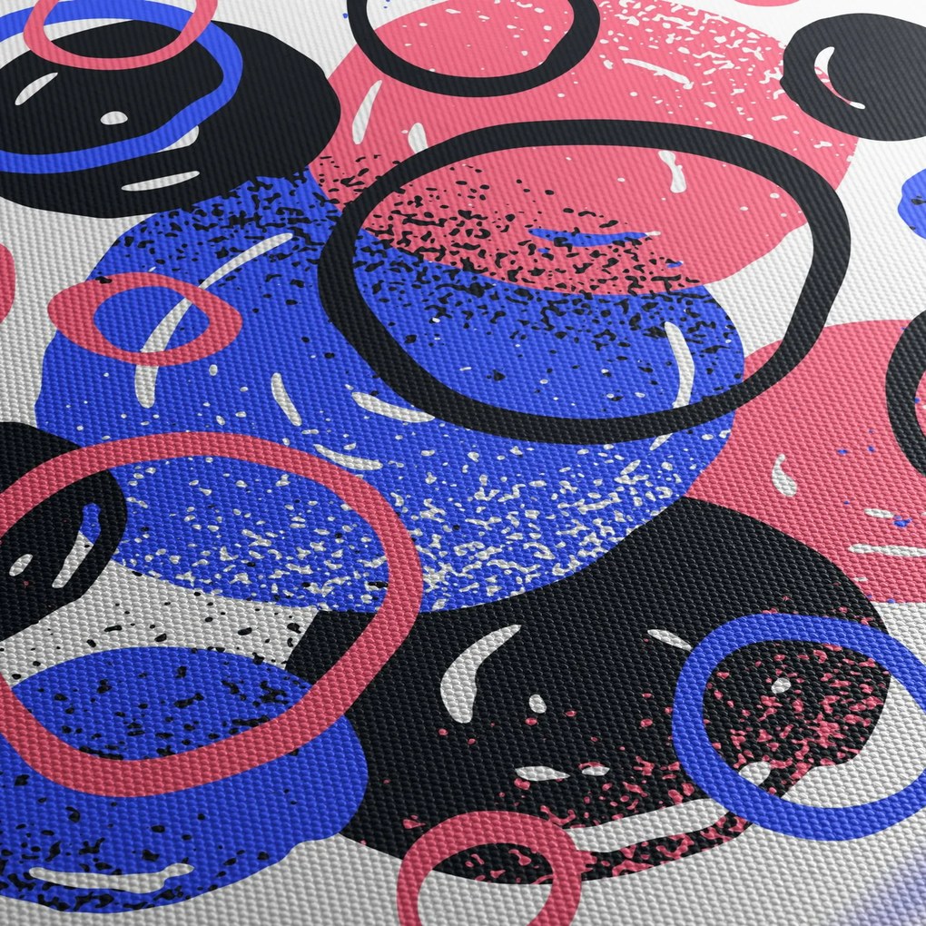 Kép - Motívum élénk színű körökkel (150x105 cm)