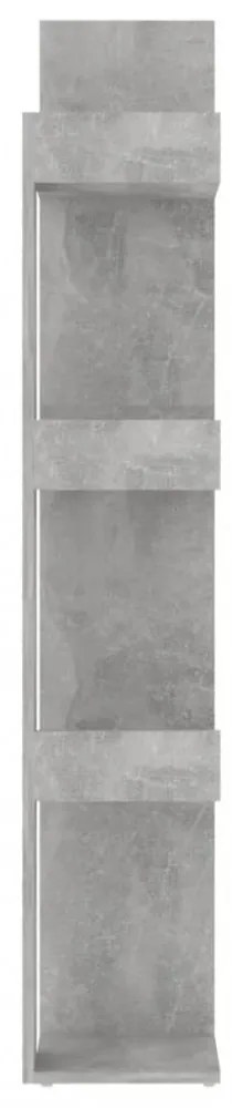 betonszürke szerelt fa könyvszekrény 86 x 25,5 x 140 cm