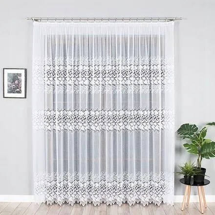 Mg Függöny 4465M Fehér 350x230cm Kész Szalaggal M