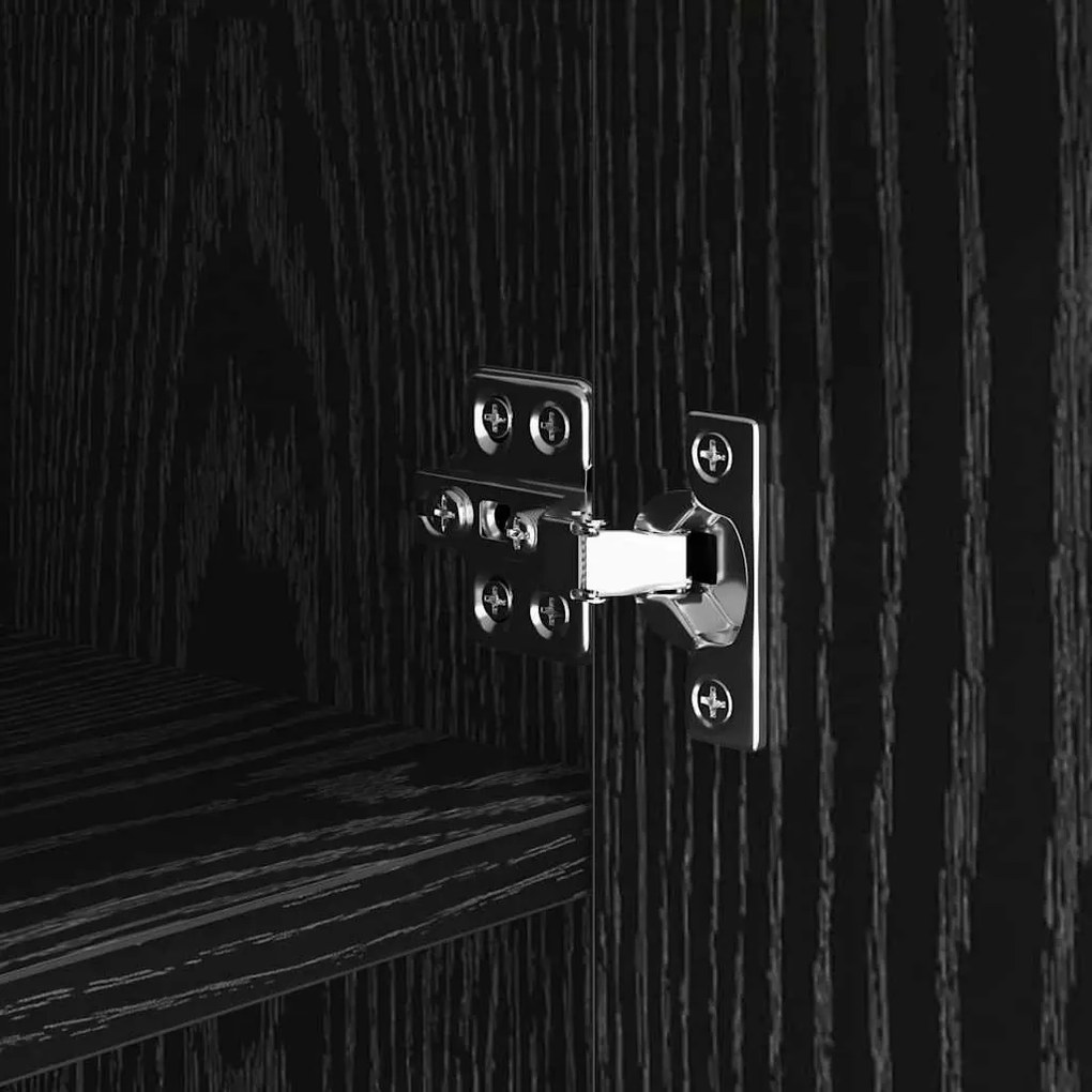 Széf fiókkal Musta tammi 42.5 x 40 x 93 cm Faanyag