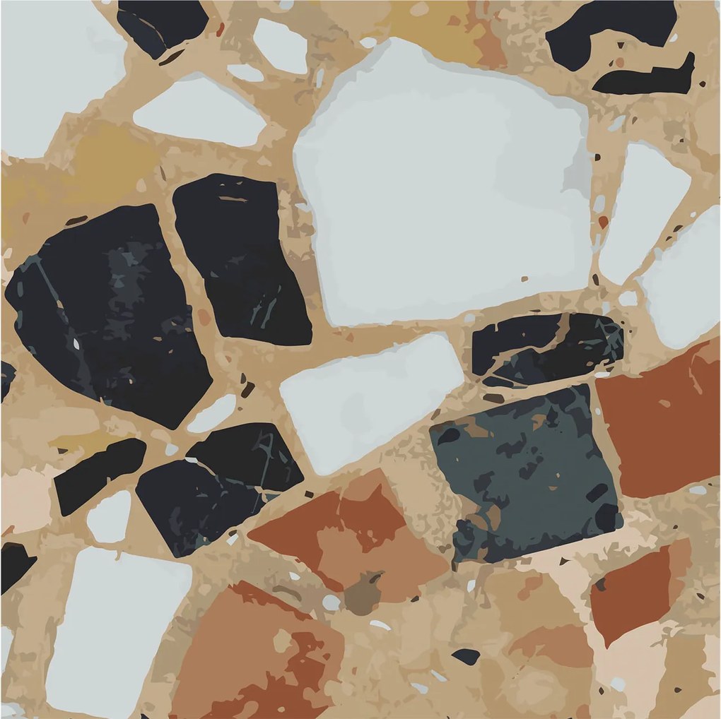 Flizelin tapéta 3D ragasztóval Fali Rusztikus kövek 250x250 Ragasztó