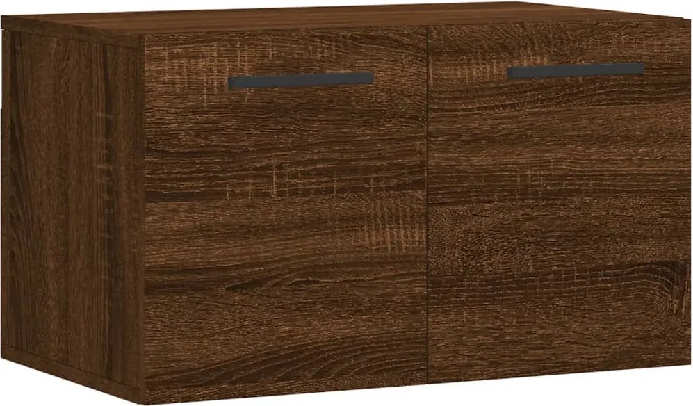 vidaXL barna tölgyszínű szerelt fa faliszekrény 60 x 36,5 x 35 cm