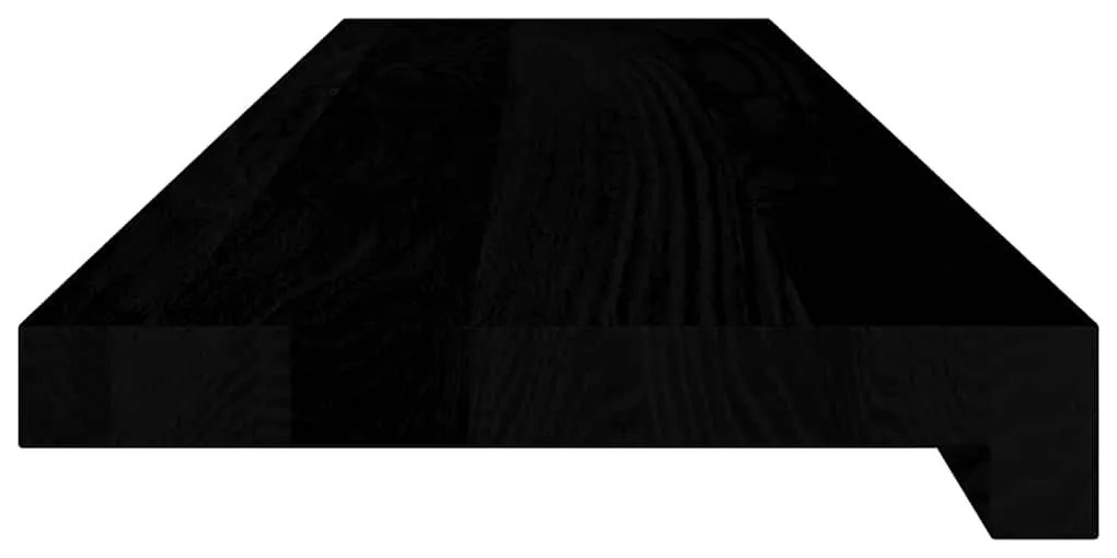 ablakpárkányok 2 db sötétbarna 90x20x2 cm tömör fa tölgyfa