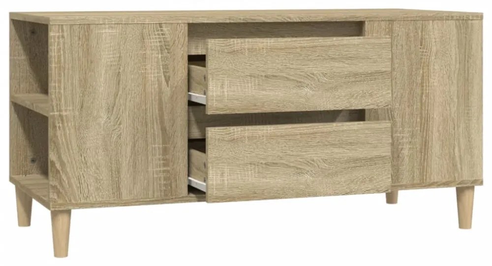 sonoma tölgy színű szerelt fa fali TV-szekrény 102x44,5x50 cm