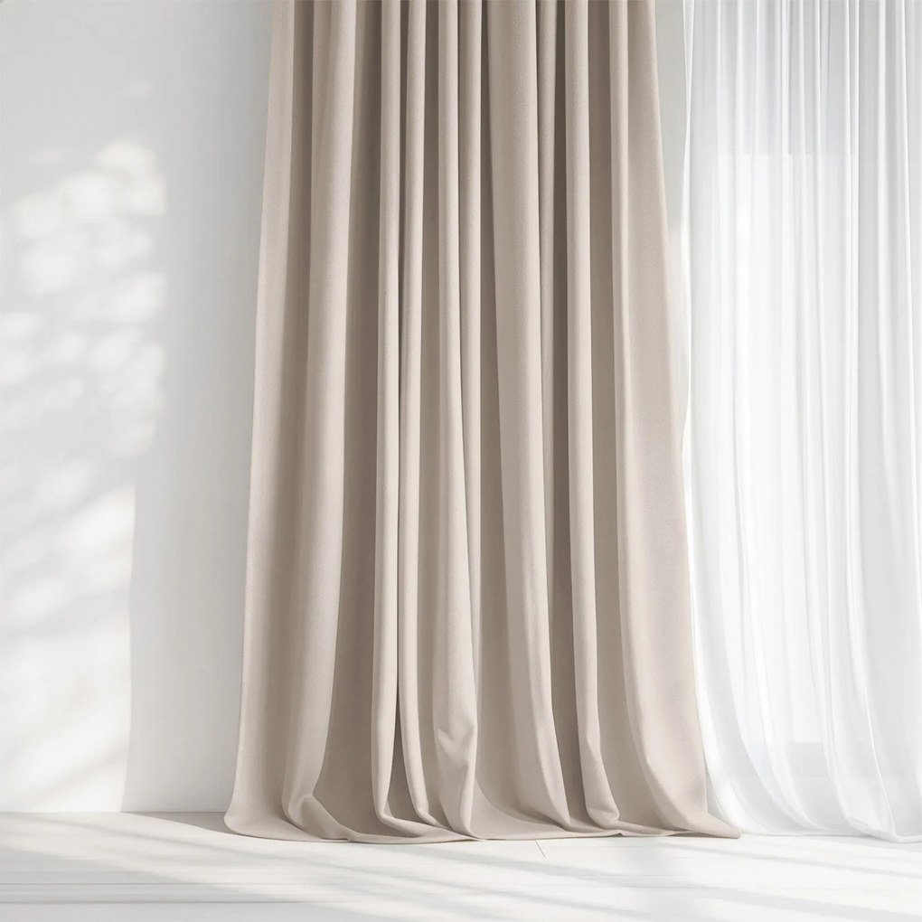 Goldea marbella díszfüggöny - latte 240x135 cm