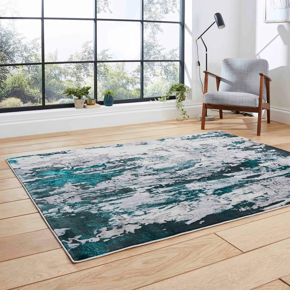 Apollo szürke-zöld szőnyeg, 160 x 220 cm - Think Rugs