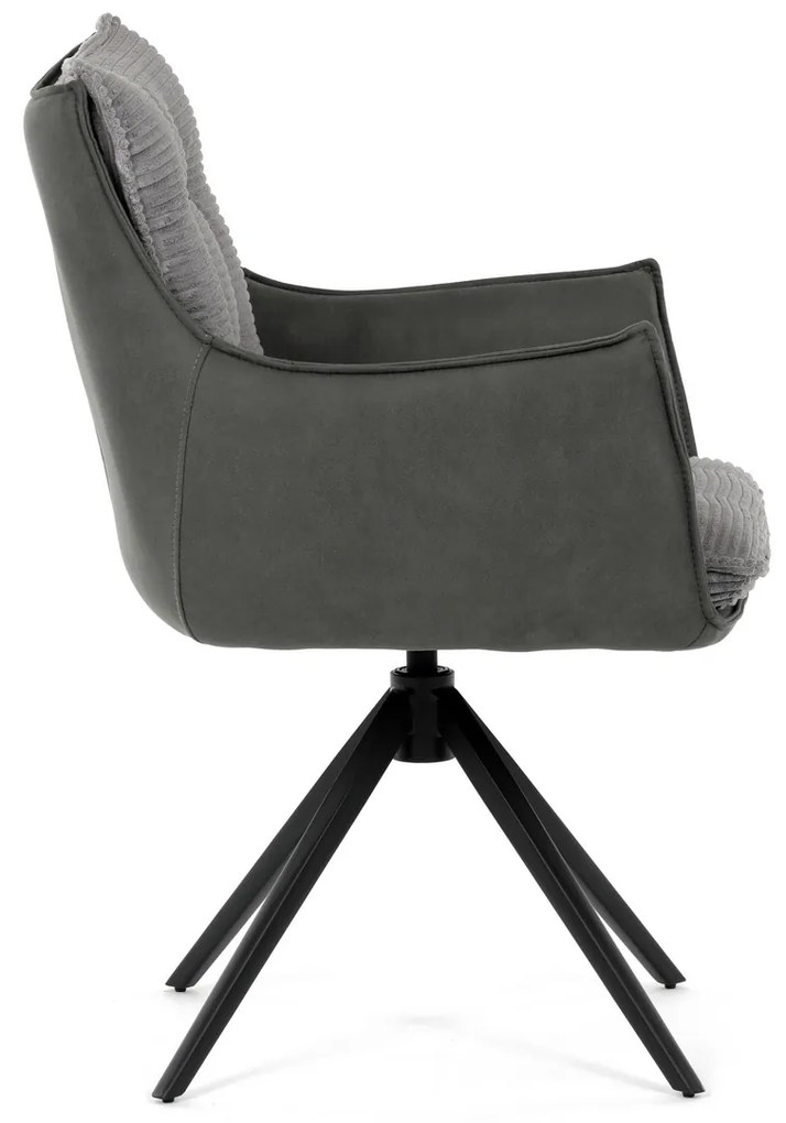 Étkezőszék szett forgó mechanizmussalDCH-D1345 GREY2, 2 db