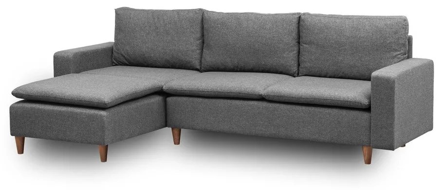 Szürke sarokkanapé (bal oldali) Lungo – Balcab Home