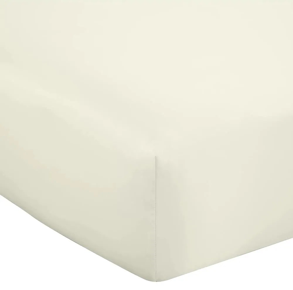 Bézs gumis szatén lepedő 135x190 cm Silky Soft – Catherine Lansfield