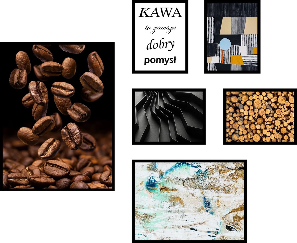 Poszterek 6db-os konyhai képkompozíció szett