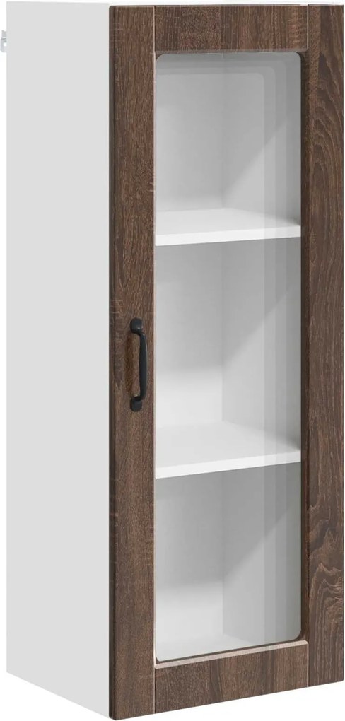 vidaXL Konyhaszekrény polcokkal Barna Tölgy 40 x 31 x 100 cm Faanyag
