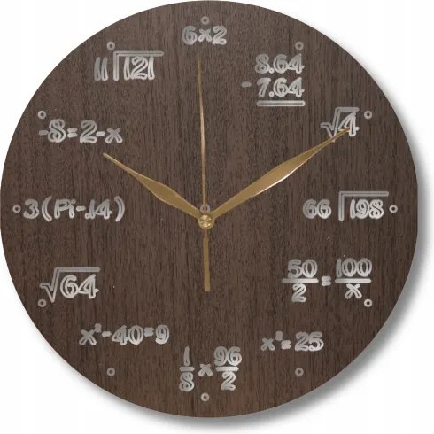 Dekoratív Matematikai Falióra Matematika Püthagorasz 35 cm