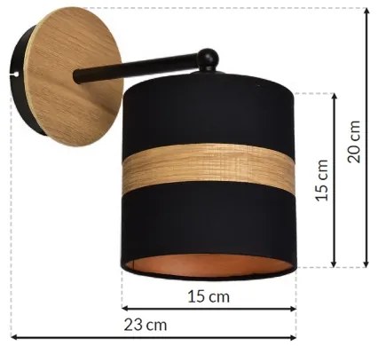 Fali lámpa TERRA 1xE27/60W/230V