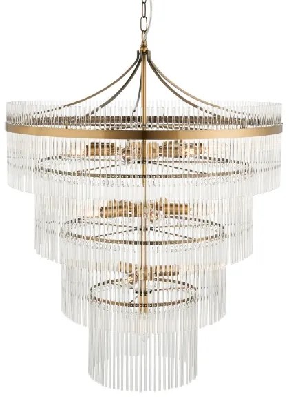 Endon 112576 - Csillár láncon MARIETTA 16xE14/6W/230V réz/átlátszó