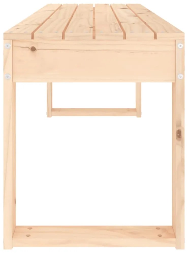 tömör fenyőfa kerti pad 110x38x45 cm
