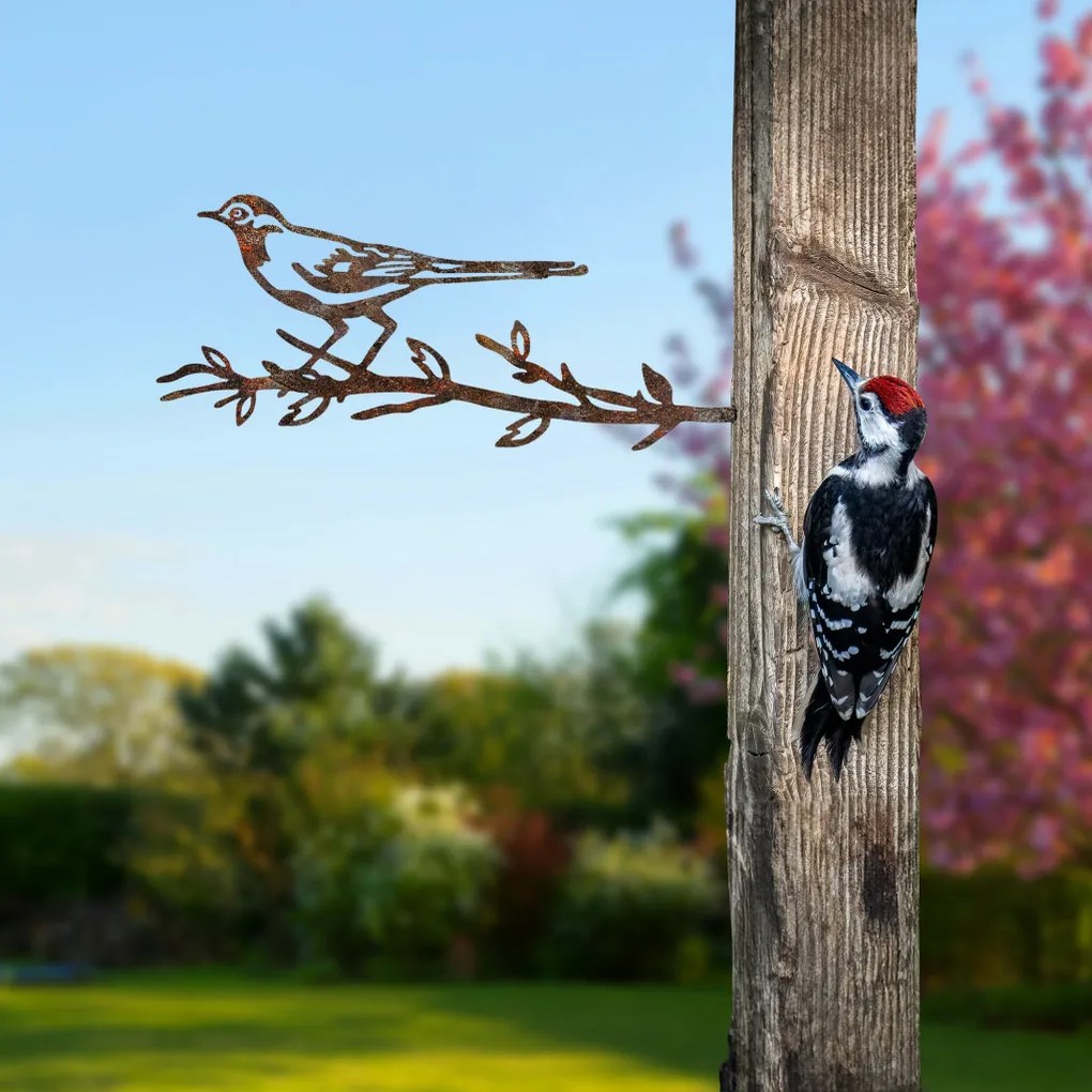 Bird fém kerti dísztárgy, barna, 50×20 cm – TR565TNL1313