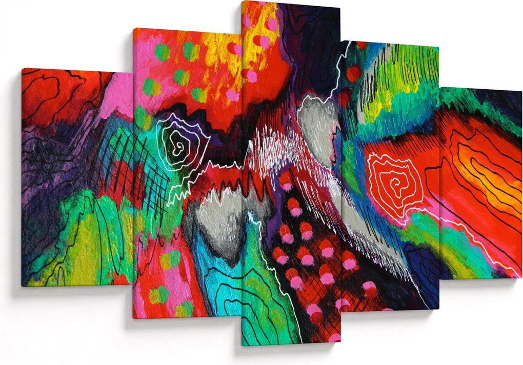 Absztrakt kép - színek (150x105 cm)