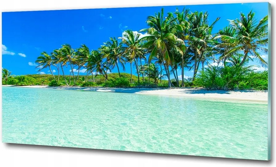 Fotó üvegkép Vízesés a dzsungelben 100x70