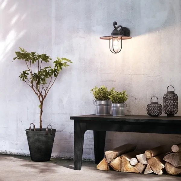 Philips Massive 16270/30/PN - Kültéri fali lámpa 1xE27/60W/230V IP44