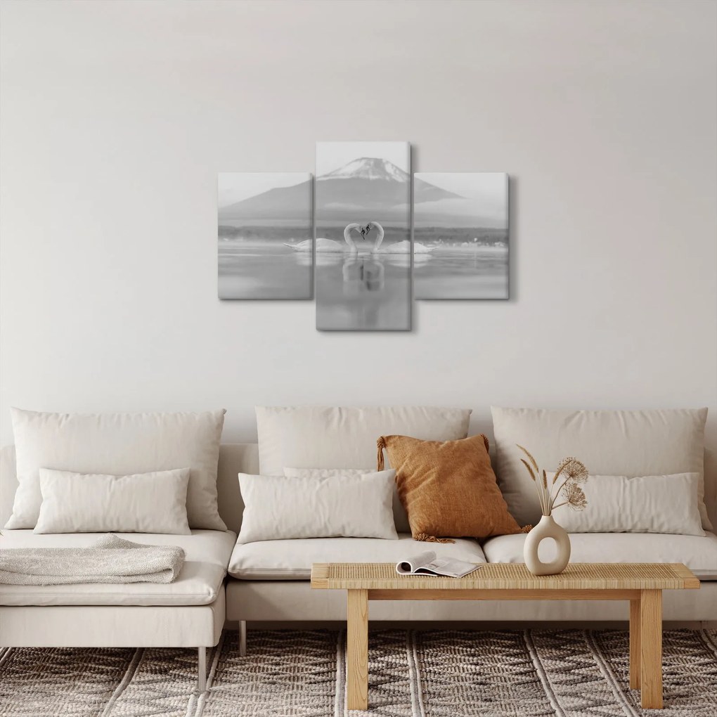 Kép - Szerelmes hattyúk (90x60 cm)