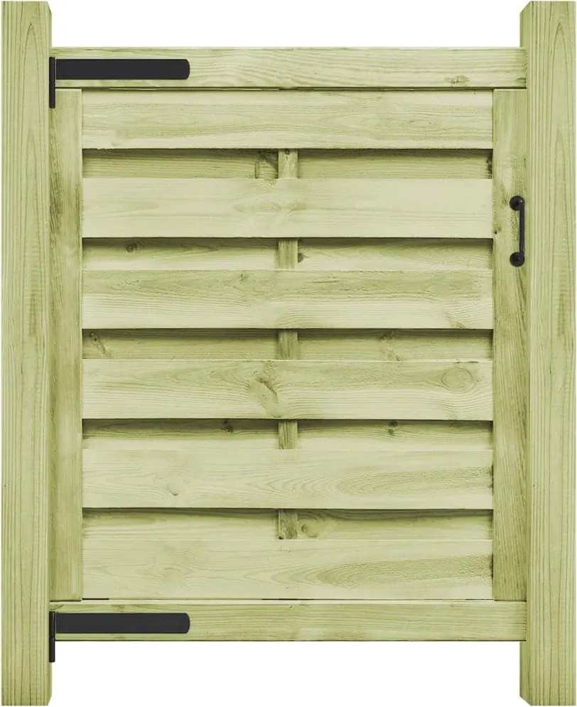 vidaXL zöld impregnált fenyőfa kertkapu 100 x 100 cm