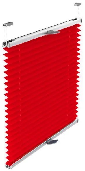 Gario Pliszé függöny Standard Piros Szélesség: 81,5 cm