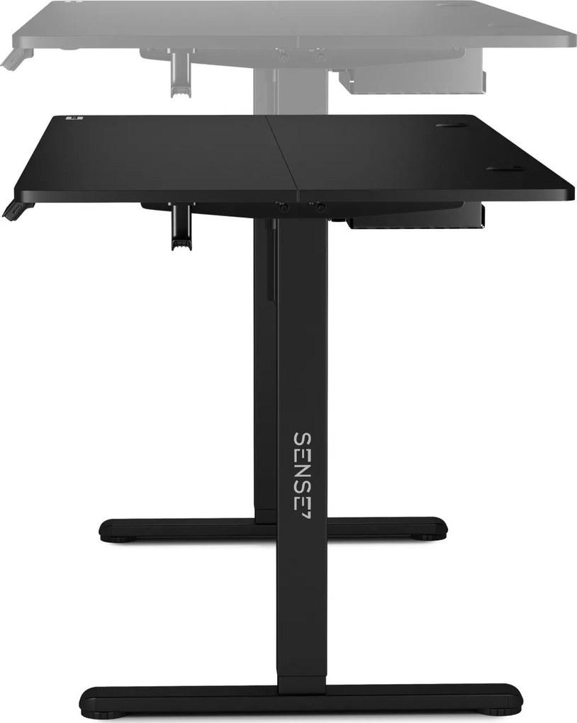 Állítható magasságú elektromos íróasztal Nojo 140x70 cm fekete