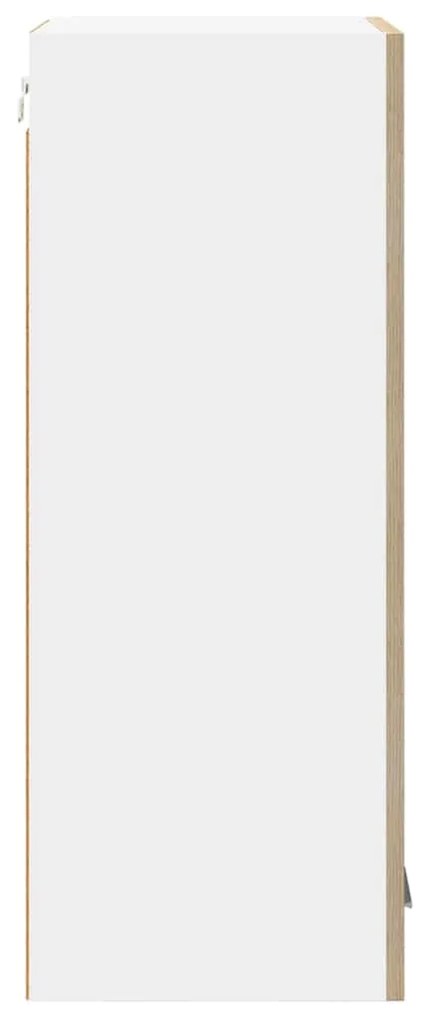 Függő szekrény Riga Sonoma tölgy és fehér 40 x 31 x 80 cm