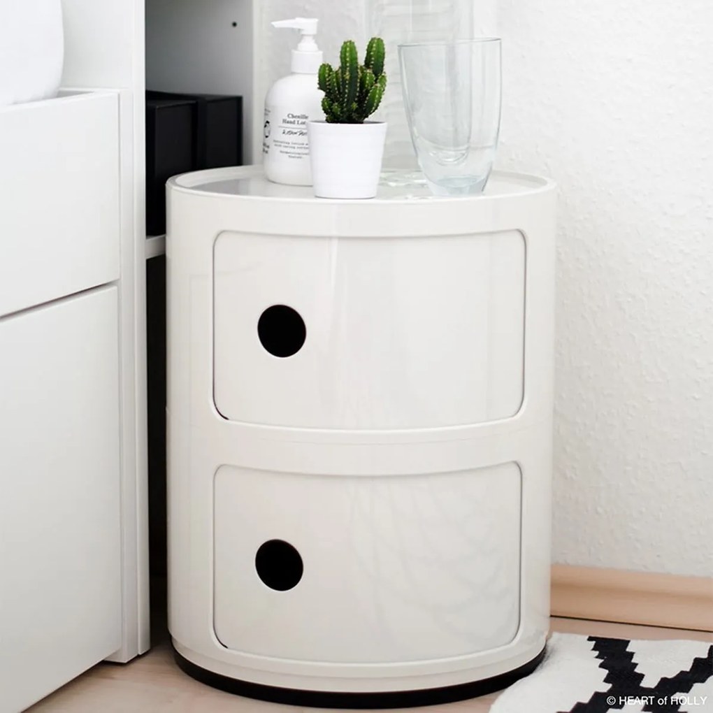 Kartell Componibili 4966 tárolóasztal, 2 tároló rész, több színben szín: szürke